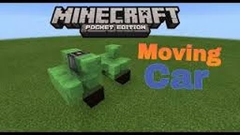How To Make A Slime Block Car In MCPE 0.15.1