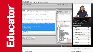 "Inserting a HTML5 Video" | Adobe Dreamweaver CC with Educator.com