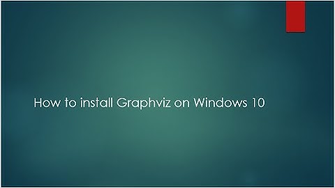 How to install graphviz windows10