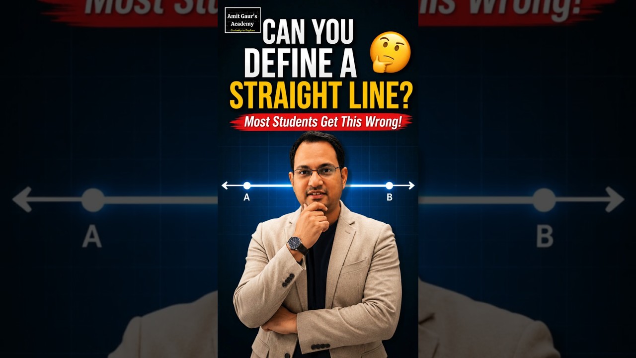 The Straight Line Definition Every Student Should Know!! #MathChallenge #Geometry #Maths #LearnMath