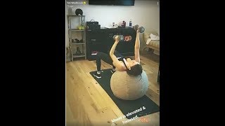 Tati Does Her Workout | SnapChat Story