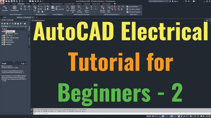 AutoCAD Electrical Tutorial for Beginners - 1 - YouTube