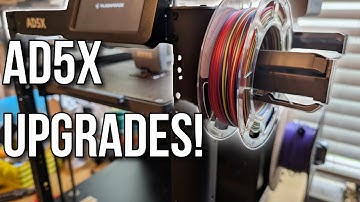 Upgraded Spool Holders, Nozzle & Heatsink For The Flashforge AD5X