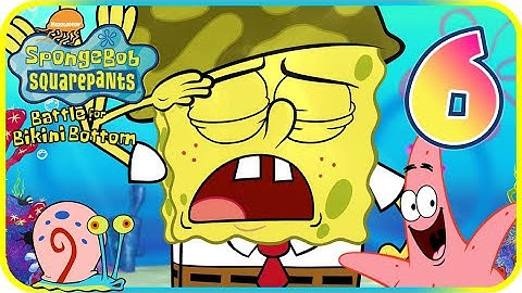 SpongeBob Battle for Bikini Bottom Walkthrough Part 6 (PS2) Rock Bottom ᴴᴰ