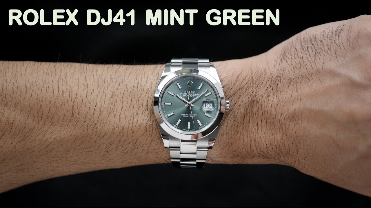 4K] The 2022 Datejust 41 Mint Green Is The Rolex Green, That You Never Saw  Before | Hafiz J Mehmood - Youtube