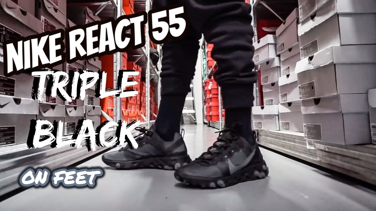 nike react 55 triple black