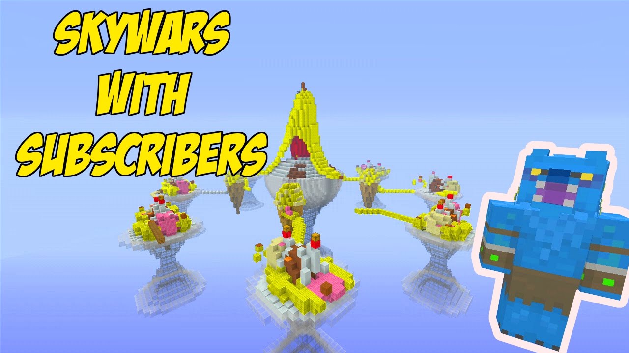 BANANA SPLIT SKYWARS // NO WAY?!?! // MINECRAFT XBOX - YouTube