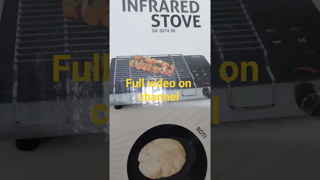 Glen 2000W Infrared Cooktop Stove with Grill Rack for Barbecue | Infrared Hot Plate 