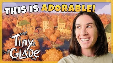 My first time building in TINY GLADE! Cozy autumn village 🍂