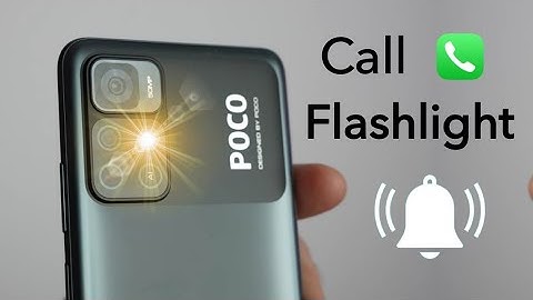 Poco M4 Pro 5G Incoming Call Flashlight Notification | How to Enable Call Flash Light on Poco M4 Pro