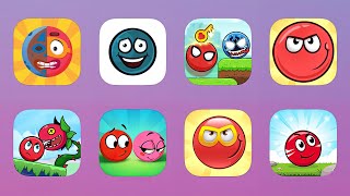 レッドローリングヒーロー、ブルーボール10、レッド＆ブルーボール、レッドボール4などのレッドボールゲームのゲームプレイ screenshot 4