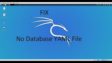 Kali-Linux/Metasploit: Not connecting to database/  No database YAML file/No Database support