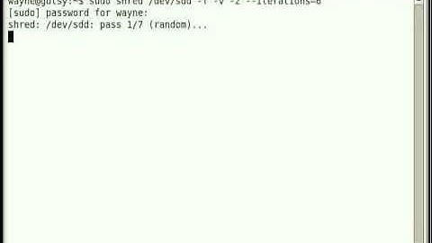 Permanently erase files on Linux with Shred