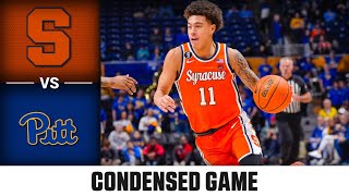 Syracuse Vs. Pitt Condensed Game 2025-26 Acc Mens Basketball
