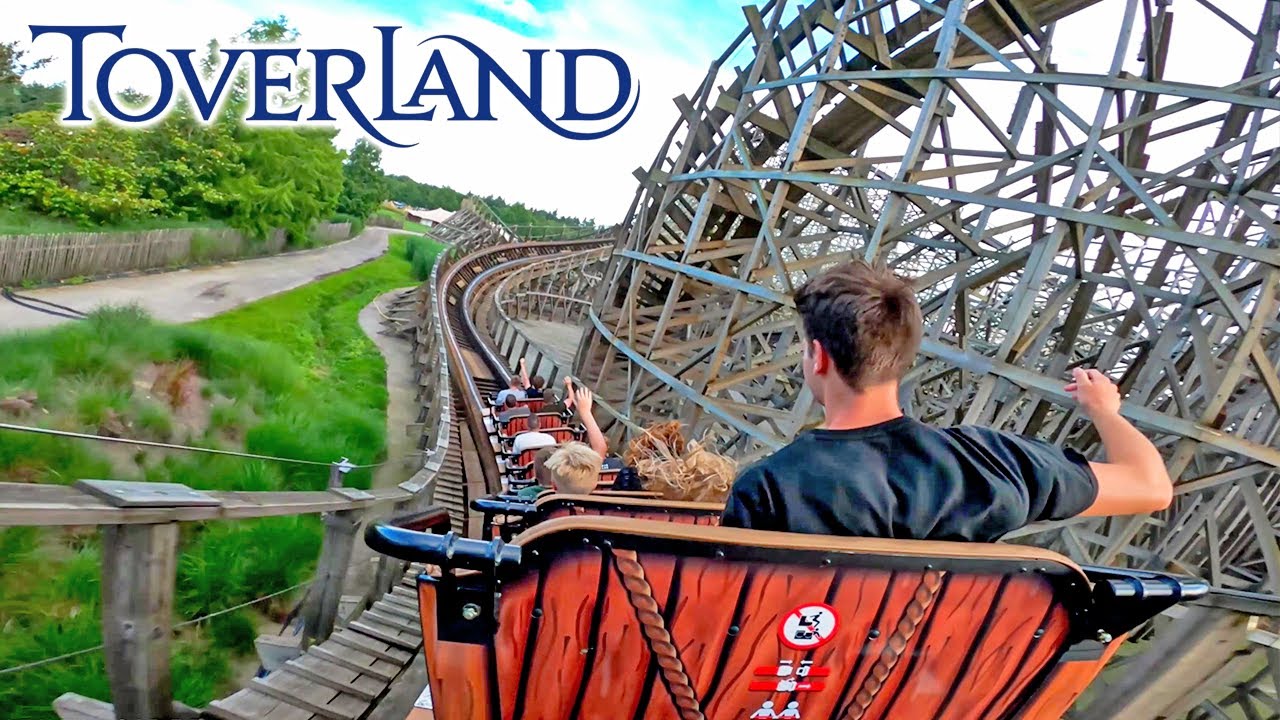 TROY - Back Row POV - 4K - Toverland Roller Coaster