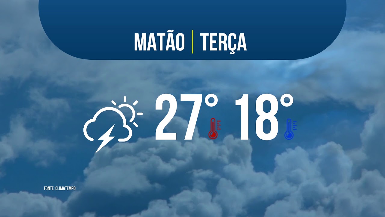PREVISÃO DO TEMPO TERÇA 26-10-20