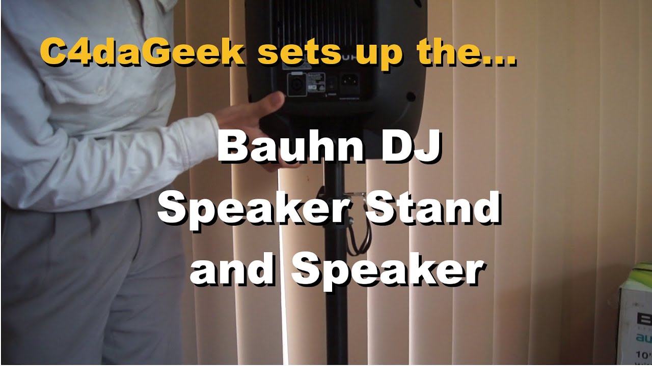 Bauhn DJ Speaker Stand Setup YouTube