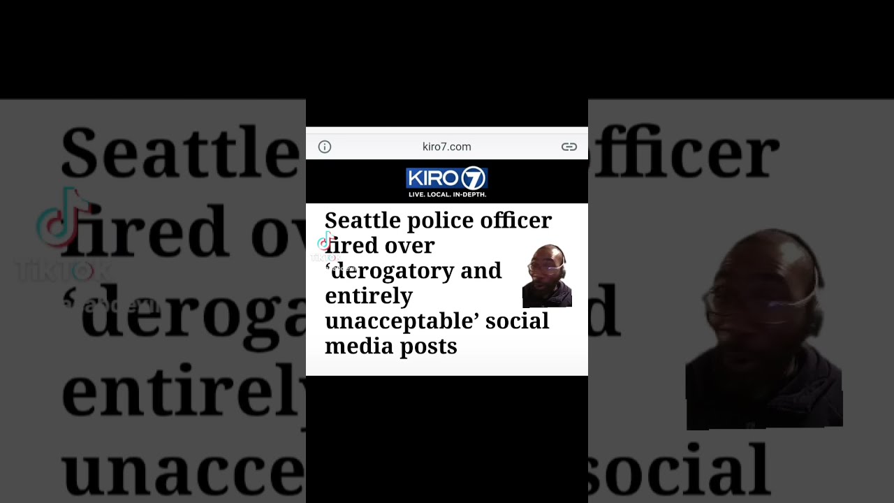 Racist Seattle Police Officer fired for Twitter posts. #seattle #wastate #washingtonstate #shorts