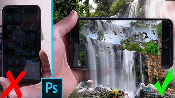 Creative 3D Waterfall On Mobile, 3D Pop Out Effect Photo Manipulation In Photoshop