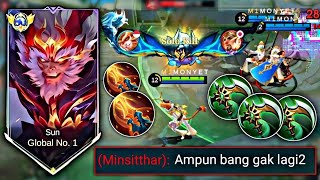 CARA MUDAH SUN LAWAN MINSHITAR DI XP LANE ❗ BUILD SUN TERSAKIT 2026 | MOBILE LEGENDS 