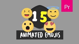15 Animated Emojis Motion Graphics Templates