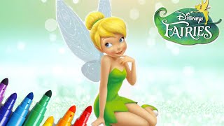 Celebrity Tinkerbell Coloring Page #SHORTS Disney Tinkerbell Coloring Book Fairies Coloring Page Net Worth