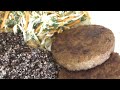 Котлеты немясо с киноа и салатом из капусты на обед. Веганский марфон. День 21