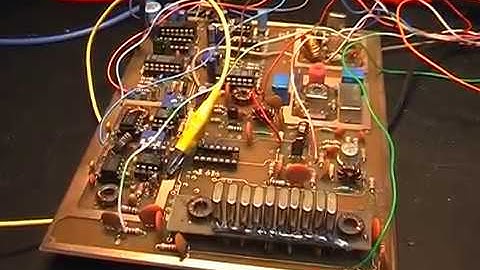 Homebrew  HF transceiver 40m band, old project from 1999