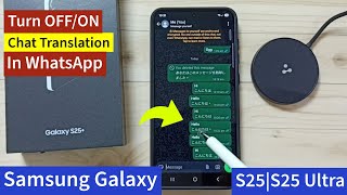 How to Turn OFF or Disable Chat Translation in WhatsApp on Samsung Galaxy S25 | S25+ | S25 Ultra screenshot 3