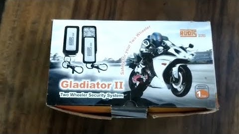 Antitheft security alarm system in all  bike and scooty  remote system installation full details