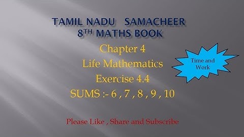 Samacheer 8th maths|Chapter 4|Life Mathematics|Exercise 4.4|Sums - (6,7,8,9,10)|@JMDMmathschannel