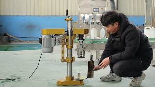 Desktop Semi Automatic Aluminum Twist Off Ropp Capping Machine