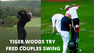 Tiger Woods Imitate Fred Couples Swing