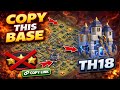 NEW TH18 Anti 1-Star Base 😱 | Unbeatable War &amp; Trophy Defense | Clash Of Clans 