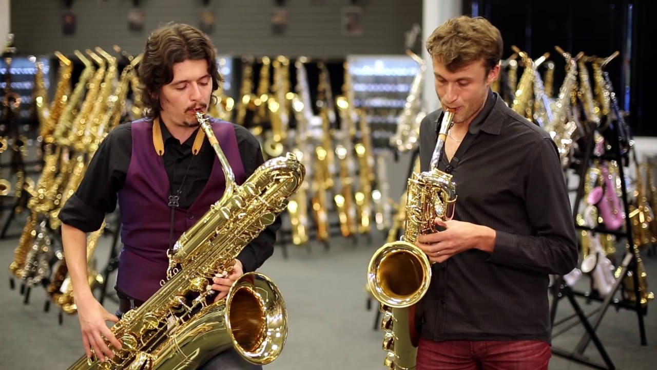 Baritone & Bass Saxophone Duet - YouTube