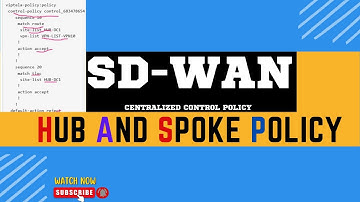👨🏻‍💻Cisco SDWAN: Configuring HUB and SPOKE Policy | Centralized Control Policy || @TechnicalChaupal