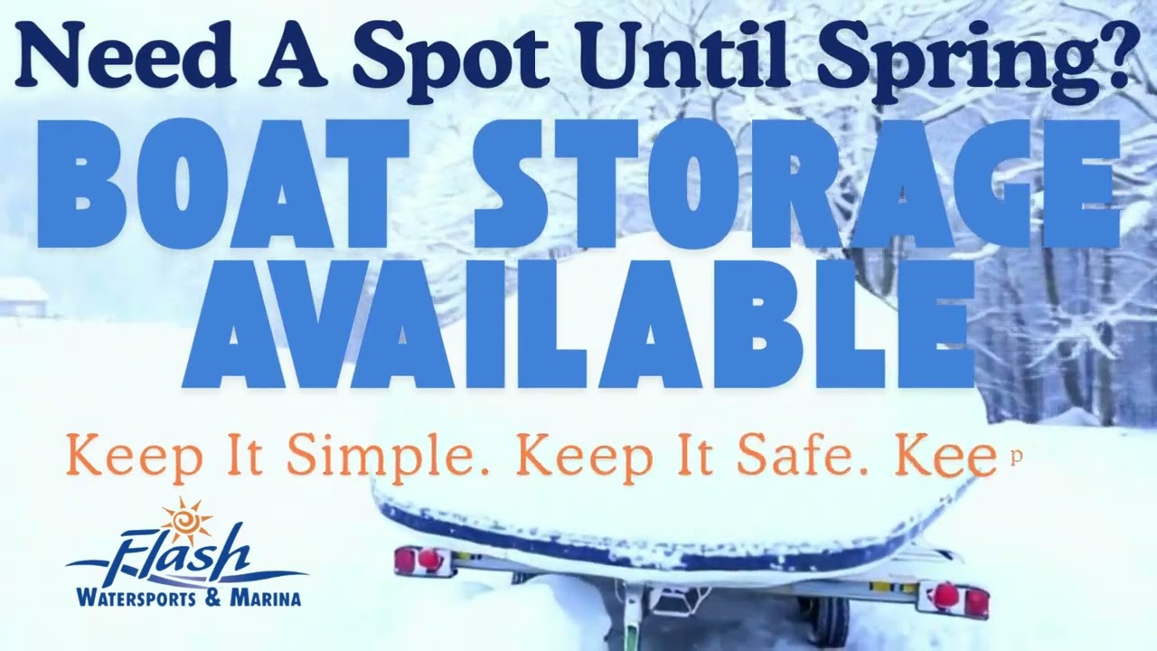 Outdoor Boat Storage available now at Flash Marina, Lake Hopatcong, NJ