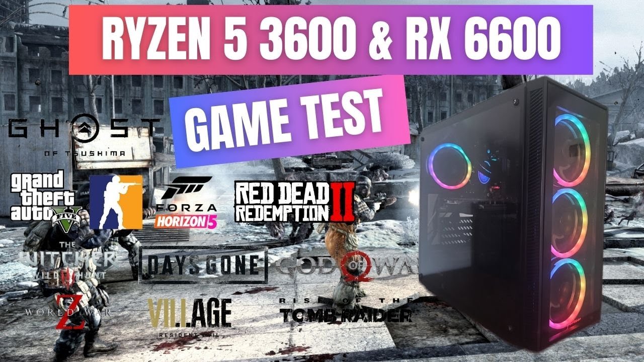 Ryzen 5 3600 & RX 6600 Game Test & Benchmark #pcgaming #gamingpc - YouTube