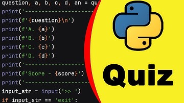 Python Quiz | Python Program | Python Project 17