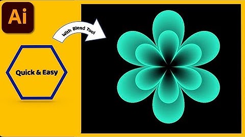 Create Stunning Flower Designs in Adobe Illustrator with  Blend tool – Step-by-Step Guide