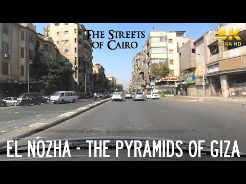 El Nozha → The Pyramids of Giza - Driving in Cairo, Egypt 🇪🇬