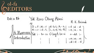 Yak ikom Obong Abasi - in Efik Language | M. Amissah | Solfa Edition