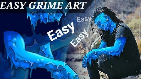 Easy grime art | how to make grime art #grimeart #autodesksketchbook