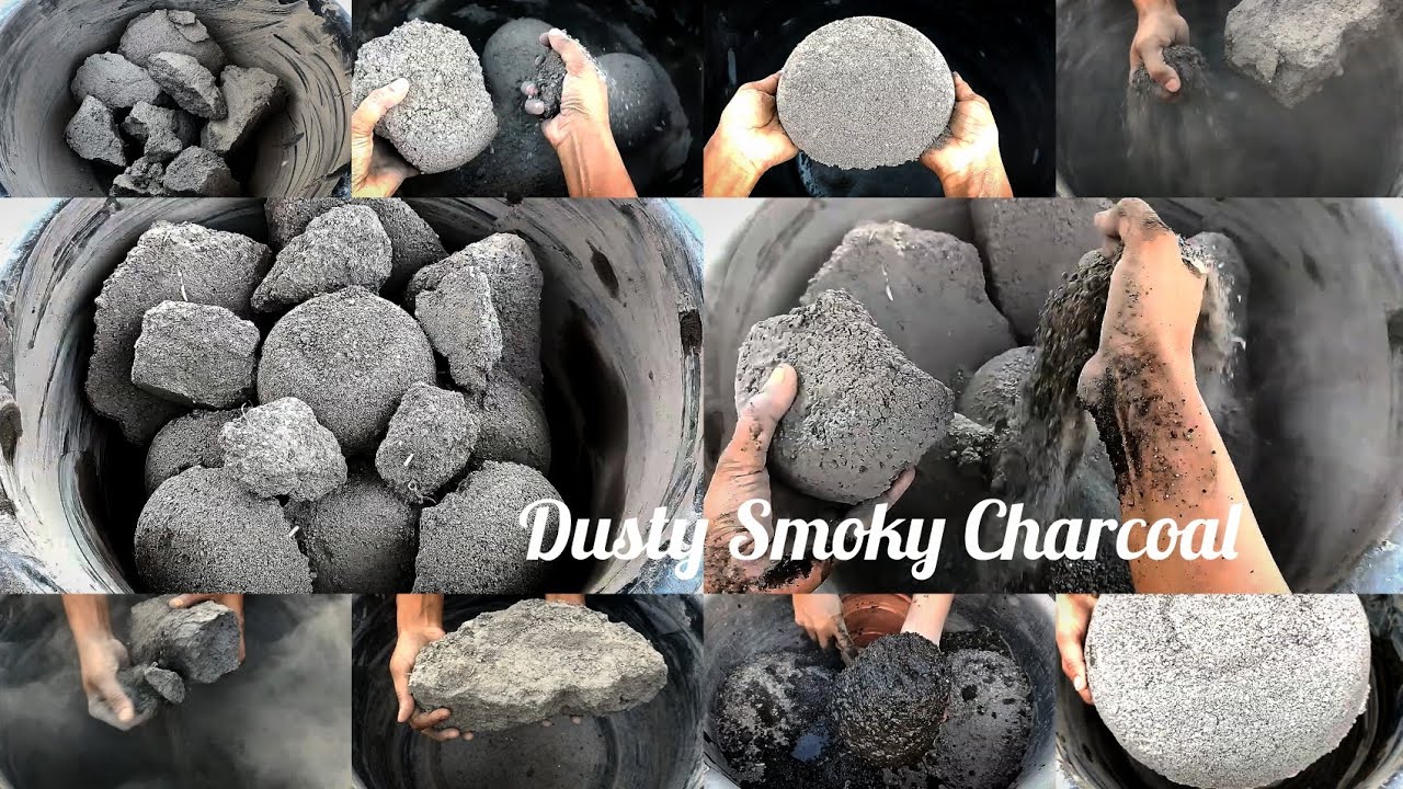 😷Toofani Black Charcoal Dry Crumbling • Full Dusty • Dry Tub • Satysfying • ASMR EDIT 