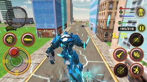 US Police Transform Robot Car White Tiger Game - ANDROID