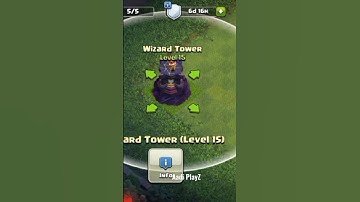 Clash Of Clans Wizard Tower Level 1 To Max! #clashofclans #wizardtower #coc