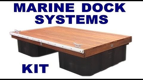 Pontoon Dock DIY construction Timber Frame and Poly floats time lapse build