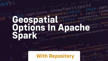 Geospatial options in apache spark