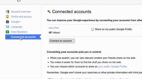 Connect Other Accounts to Google+