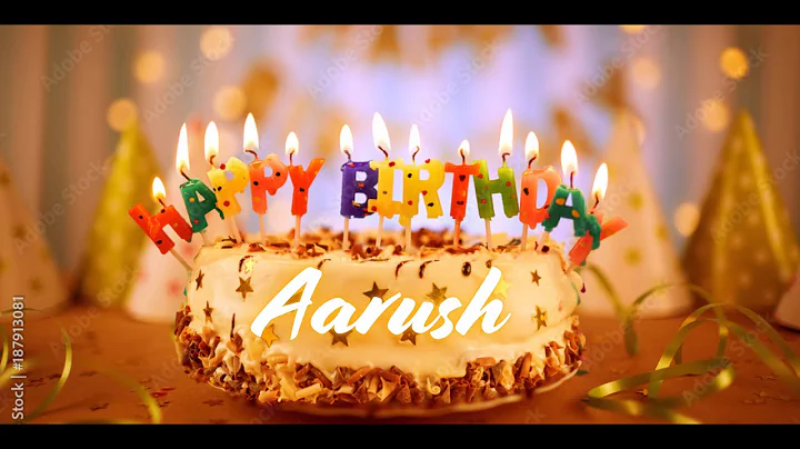 Aarush Happy Birthday | Birthday Songs with name | Birthday Reel | Janmdin | #Ad4beloved